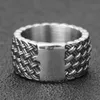 Bague en acier titane rétro amour entrelacé anneau rétro tricot hommes 039s individualité dominance anneaux usine directe KKA19556893518