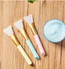 Free DHL 2019 Silicone mask Brush Adjuster Stick DIY Homemade Mask Tool Beauty Makeup Soft head Silicone Brush Makeup Brushes wholesale