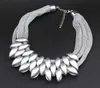 Colares gargantilha nova moda jóias para mulheres colares concisos pingentes vintage plástico resina declaração colar