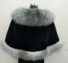 Vinter 2019 Super Big Long Fox Faux Fur Bridal Wraps Evening Dress Shawl Cloak Scarf For Female Party Prom Cocktail i Stock3469