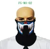 61 Styles EL Mask Flash LED Music Mask With Sound Active for Dancing Riding Skating Party Voice Control Mask Party Masks CCA10520 10pcs