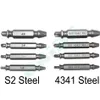 4 pièces ensemble de forets d'extracteur de vis Double face ensemble d'outils faciles à sortir vis de dommages boulon goujon Guide décapant travail du bois 300 ensembles/lot