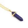 Natural Stone Pendant Chakra Necklace Women Crystal Necklaces Druzy Gem Stone Statement Pendants In Jewelry