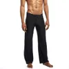 Мужчины длинные йоги трусики тонкие пижамы брюки мягкие сексуальные лето дышащие для дома H9