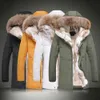 2017 Yeni Uzun Kış Aşağı Ceketler Ile Kürk Hoode Erkek Giyim Rahat Dış Giyim Kalınlaşma Parkas Erkek Büyük Palto Ücretsiz Kargo