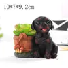 Creative Gift Succulent Flowerpots Cute Dog Garden Decoration Arts Crafts Micro Landscape Planter för skrivbord Balkong Trädgård