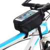 4.8 "5" Borse per touch screen per bici da bicicletta per telefoni cellulari Borse laterali per ciclismo Borsa per tubo anteriore MTB Borsa per mountain bike 4 colori