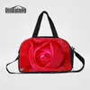 Canvas Weekender Duffle Väskor för resa Rose Flower Travel Duffel Bag för Kvinnor Multifunktion Hand Bagage Skulderväska Ny Medium Weekend Bag