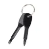 Tournevis portable Poche extérieure mini outil multifonction portable EDC Tournevis à fente Tournevis cruciforme avec porte-clés