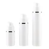 15 30 50 ml weiße leere Airless-Pumpflaschen, Vakuum-Reise-Lotion-Pumpbehälter, Airless-Lotionspender, nachfüllbare Kosmetikflasche