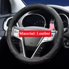 QCBXYYXH Car Styling For Hyundai IX25 IX35 IX45 Elantra 2016-2018 Steering Wheel Covers Leather steering-wheel Cover Interior accessory