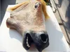 不気味な馬のマスクヘッドハロウィーンの衣装劇場のプロップノベルティラテックスゴムパーティー動物マスク送料無料