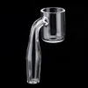 MRDABS Quartz Térmico Banger Acessórios para fumantes com articulação polida 25 mm Diâmetro externo QTZ Banger com tigela plana para plataformas de óleo G8190543