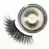 3D nerts zachte valse wimpers 20 mm 10 stijlen Ronde Case 1 Paar Lang dikke kruis Natuurlijke make -up Faux Oogwimpers Extensie YG