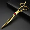 Golden Japan imported Professional hairdressing scissors 5.5&6&7 inch barber scissor 440C hair stylist dedicated hair scissors