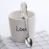 stal nierdzewna Mermaid Coffee łyżka Dessertspoon Food Grade Łyżka Łyżka Cukierki Teaspoon Kuchnia Dostaw Naczynia C478