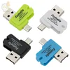 2in1 Universal Card Reader Mobile phone PC card reader Micro USB OTG Card Reader OTG TF SD memory android otg 300pcs lot279m