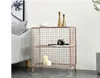 Ornamental hyllor Nordic Iron Stacks vardagsrumsmöbler Gyllene Simple Shelf Modern Bedside Locker Stack