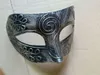 Homens adultos Retro Roman Gladiator Masks Masks Máscara Vintage Máscara de Carnaval Máscara de Halloween Máscara de Party Silver And Gold4328999