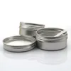 Empty Aluminum Lip Balm Containers Cosmetic Cream Jars Tin Crafts Pot Bottle 5 10 15 30 50 100g