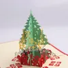 50 Stück 3D-Pop-Up-Weihnachtsbaum-Grußkarte, Geburtstagskarte, Hochzeit, Weihnachten, Neujahr, Jahrestag, Event, Party, Einladungskarte