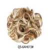 Chignon Hair Bun Hairpiece Curly Hair Scrunchie Extensions Brown Brown Black Heattance Synthetic for Women Hair Pieces2547439