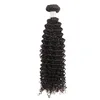 Säljer 10A Virgin Brasilian Curly Hair Weave 3 Bunds obearbetade brasilianska Remy Human Hair Weave Extensions Natural Black C3339671