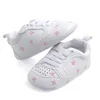 2019 Baby Shoes Newborn Boys Girls Heart Star Pattern First Walkers Kids Toddlers Lace Up PU Sneakers 0-18 Months