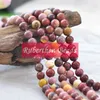 NB0004 Partihandel Natursten Mookaite Jasper Pärlor Högkvalitativ Natursten Loose Bead 8 mm Runda Bärar för att göra smycken