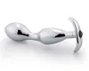 Unisex Aleación de aluminio ergonómico Plug anal Ano de metal Granos Butt Joyas Ampliador Estimulador Dilatador Dildos Masturbador para adultos Juguete sexual