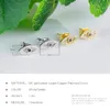 Lucky Blue Evil Eye Cubic Zirconia Protection Stud Earrings for Women Girls Silver Gold Statement Tone Mother039s Day Anniversa9830680
