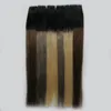 10"-26 Inches Tape In Extensions Ombre 40pcs Non-Remy Balayage Human Hair 100g Straight Ombre Skin Weft Hair Extensions