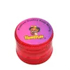 Honeypuff MagneTize / Akrylowy tytoniowy Palenie szlifierki 60mm 4 Warstwy Plastikowe Rekin Zęby Tobacko Grinder Duży Storage Piece Suche Herb Muller