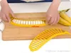 Coupe-banane en plastique, 50 pièces/lot, coupe-banane, outil de fabrication de salade de fruits, saucisses, coupe-céréales, banane en plastique
