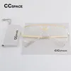 CC-SPACE Transparent Frames Metal Glasses Frame Classic Brand Designer Men Women EyeGlasses Clear Lens Fashion Eyewear SU167