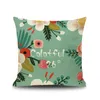 2018 New Style Flower leaves pillowcase Cotton Blend Pillow Covers Sofa Pillow Covers Home Car Bed Office Chair Pillowcase