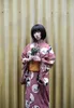 アジアの伝統的な標準の和花着物セクシーな女性の綿着物バスローブポジャマのナイトドレス日本の生きている服