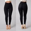 New Arrival Slim Jeans For Women Skinny High Waist Candy Color Denim Pencil Pants Stretch Waist Black Party Work Pants