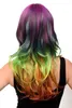 Perruque Femme Bird of Paradise Multicolore Sexy Queen Long Smooth Parting GFW1847