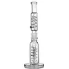 Unique Glass Bong Recycler Dab Rig Bongs 2 Couches Helix Water Pipes Heady Amovible Bobine Bongs En Verre 13,38 Pouces