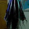 LED hair accessories LED girl hair light bulb Fiber Optic Lights Up Hair Barrette Braid jewelry sets With retail packaging a8162773