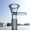 Clear Glass Bongs Inline Perc Percolator unika vattenpipa 14mm kvinnliga fogåtervinningsolja Dab riggar vattenrör med skål WP143