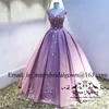 Masquerade Sweet 16 Ball Gown Abiti Quinceanera 2020 Immagini reali 3D Floral Vintage Lace Arabo Abiti da 15 Anos Prom Abiti da festa