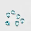 20pcs gruszka 35 mm 46 mm 57 mm Wysokiej jakości Oko przezroczyste Oko dobre dobre wycięcie 100 Natural Sky Blue Topaz Loose Brefers for Gold Silv8077054