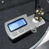 5g 0.01g balanza de bolsillo digital Manómetro de aguja de fonógrafo de caucho negro Aguja agujas de la aguja de la aguja librasJewelry Scale