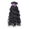 Brasiliansk Virgin Human Hair Weave 4 Bundlar Hårförlängningar Brasilianska Vattenvåg Mänskliga hårbuntar 10-26inch tillgängliga