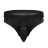 YiZYiF Men Lingerie Mesh Applique Ruffled Bikini Briefs Underwear Sissy Bulge Pouch Underpants Sexy Gay Jockstraps Panties