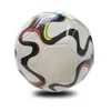 Ballon de football taille 5 officiel à rayures blanches pour 11 personnes haute compétition sans couture événement ballon de football jeu européen foorball
