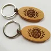 Wholesale 50pcs Oval Blank Wooden Key Chain DIY Promotion Customized Key s Car Promotional Gift Key Ring-Free shipping5051728