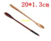 100pcs/lot 20*1.3cm Wooden Honey Spoon for Honey Jar Long Handle Mixing Spoon Coffee Stirrer Natural Wood Spoon